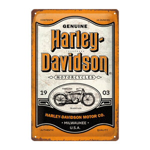 Cartello in latta Harley Davidson - NOSTALGIC ART NOSTALGIC ART